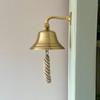 10.16 Cm Solid Brass Ships Bell Dinner Wall Porch Service Bell Solid Brass Restaurant Bell