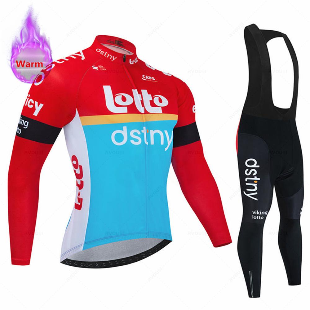 2026 Lotto Zimní cyklistický dres Set Ropa Ciclismo Termální fleece Bicicleta Oblečení MTB Cyklistický závodní dres Oblečení na silniční kolo