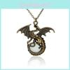 Vintage Game Of Thrones Dragon Glowing Pendant Night Light Necklace