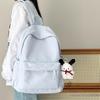 Stylish Solid Color Backpack for Junior High Girls & College Students