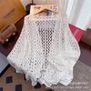 Huge good-looking crochet top for women with early autumn new models with suspender skirt, small shawl, lace blouse jacket