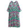 Übergröße Baumwolle Kapuze Vintage floral neu in Kleider für Frauen lässig locker lang Frühling Sommerkleid