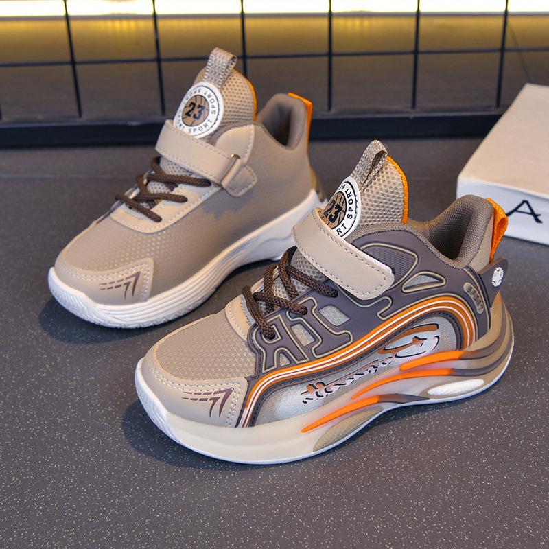 2026 Boys' Lightweight Non-Slip Basketball Shoes with Rotating Buckle
