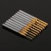 10pcs Titanium Coated End Mill Cemented Carbide CNC Milling Cutters Tools 1.0‑3.0mm