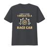 I Don t Snore Dream m A Racecar Funny Mens Shirt Black Large vintage Washed graphic Unisex Soft Comfortable streetwear fashion