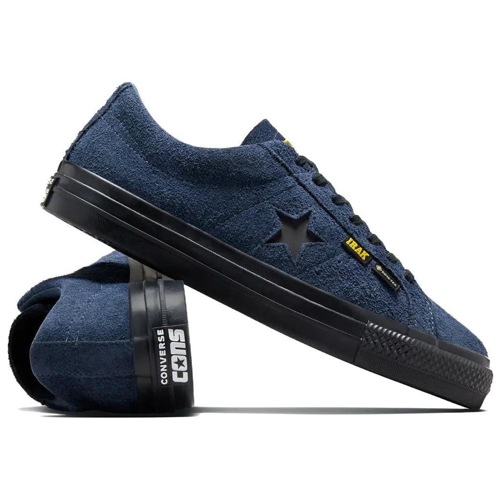 IRAK x Converse One Star Pro Low GORE-TEX Navy Unisex Sneakers Blau Schwarz Leuchtend-Gelb A13646C