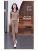 2024 Women's Slim Fit Sports Suit: Fashionable Spring & Autumn Casual Two-Piece Long-Sleeve Sweater Set