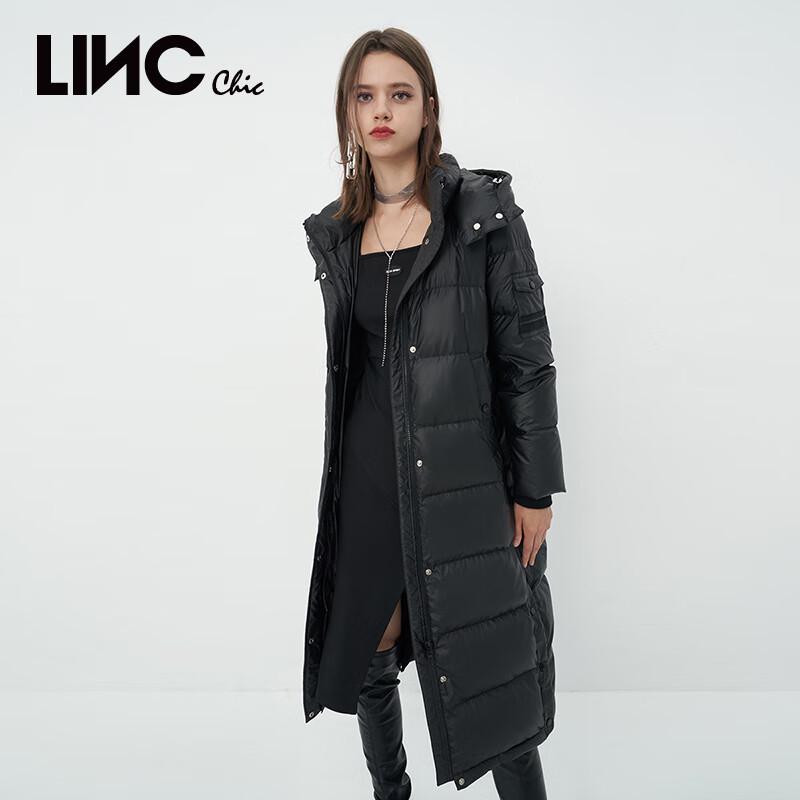 Jinyujie Women's Winter Hooded Thickened Long Down Puffer Jacket