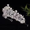 Gold Bride Crown Fairy Pearl Tiaras Temperament Rhinestone Tiara  Princess