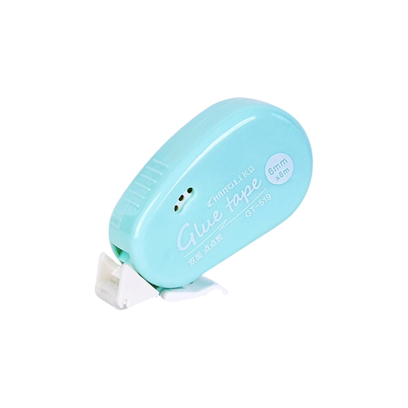 Высоковязкая точечная двусторонняя клейкая лента, большая емкость, для школы one size циан