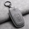 Suede Leather Car Key Case Cover Holder Shell Fob For VW Tiguan Touran Caddy Beetle Jetta Eos Golf Polo Hella Auto Accessories