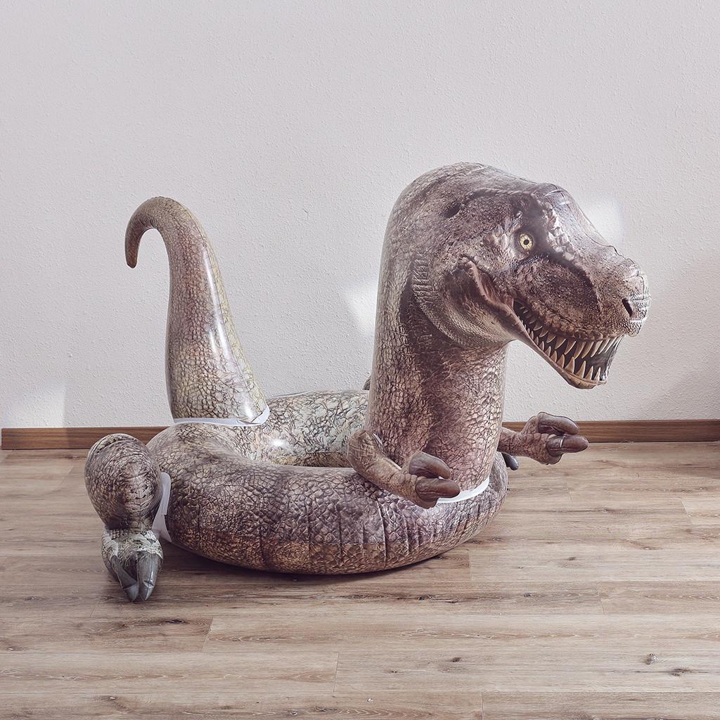 Large Inflatable Dinosaur Pool Float Raft For Adults With Thickened Pvc Construction