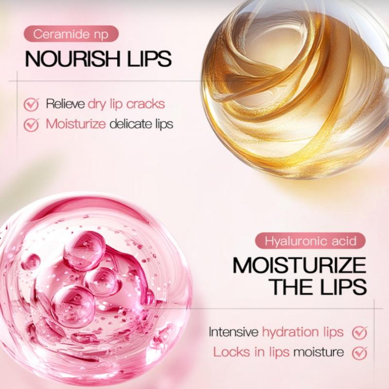 Sadoer Lippen-Booster Aufpolsterndes Serum-Gel Hyaluronsäure Feuchtigkeitsspendend Nicht reizend Aufhellen von verblassten Linien Aufpolsternde Produkte