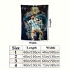Messi Wall Tapestry Aesthetic Wall Hanging Printed Fabric Blanket Decorative Tapestries for Bedroom Living Room Home Decor