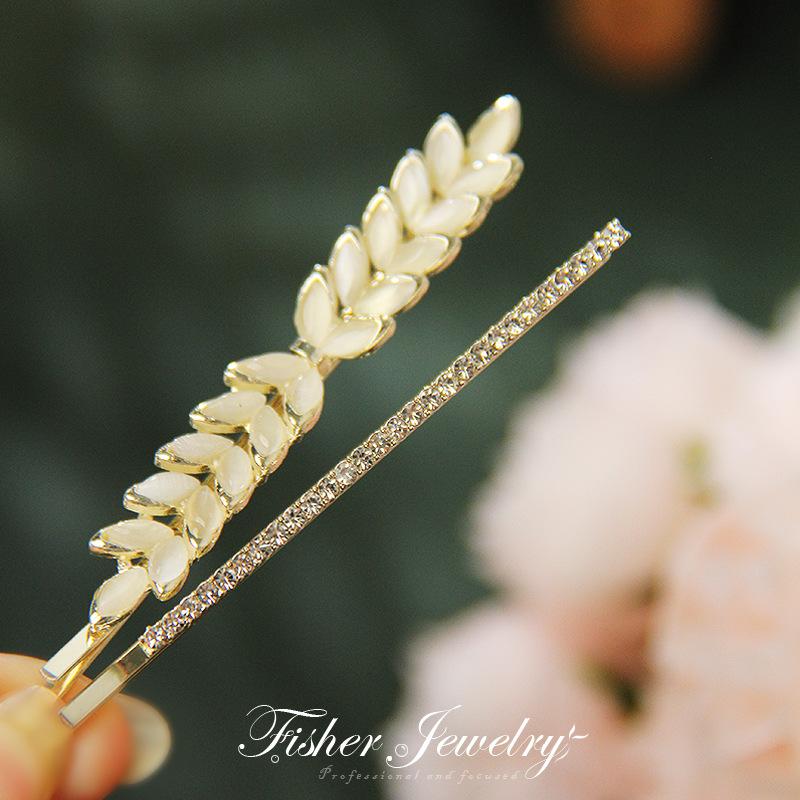 Korean Fashion Flower Opal Pearl Hairpins Gifts Women Girls Hair Clips Pins Barrettes Accessories Hairclip Hairgrips Headdress
