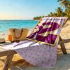 Masha Bear Customize Text Beach Towel Super Soft Microfiber Quickdry Fabric