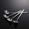 Acier inoxydable 304 Ruyi petite louche à soupe longue et courte ramen grande cuillère ronde cuillère polie miroir cuillère