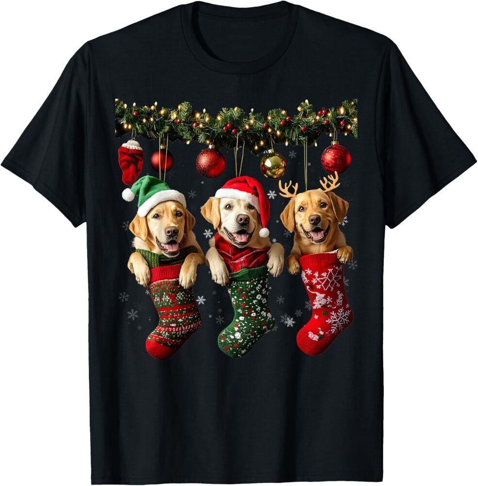 Labrador Retriever Christmas Lights Funny Xmas Dog Lover T-Shirt Unisex T-Shirt XL 1990₽