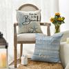 AVOIN Colorlife Summer Take Me To The Beach Coral Starfish Throw Pillow Covers, 18 X 18 Inch Home Sweet Home Motto Blue Cushion Case for Sofa Couch