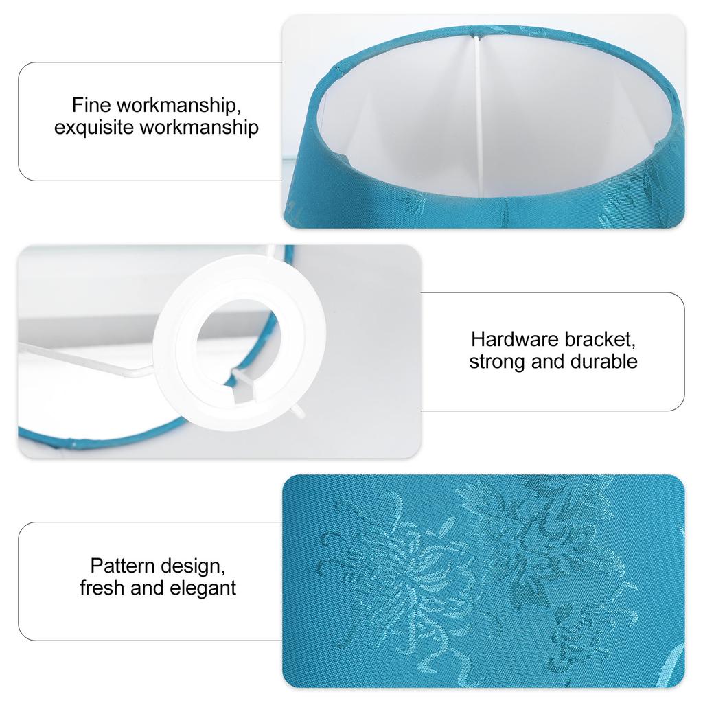 Chic Cloth Embroidery Lampshade Modern Light Cover for Table Lamp Bedroom Living Room Study Light Decor Accessory