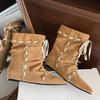 Fashion Retro 2025 New Pointed Toe Boots Suede Premium Western Boots