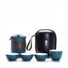 Portable Travel Tea Set Small Set Gift Carry-on Outdoor Tour Kung Fu Brewing Tea Cup Ware Single Camping Fast Guest Cups