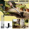 Gartenhacke und Rechen Werkzeugset mit abnehmbarem Edelstahlgriff für Unkrautjäten, Bodenbearbeitung und Gartenarbeiten