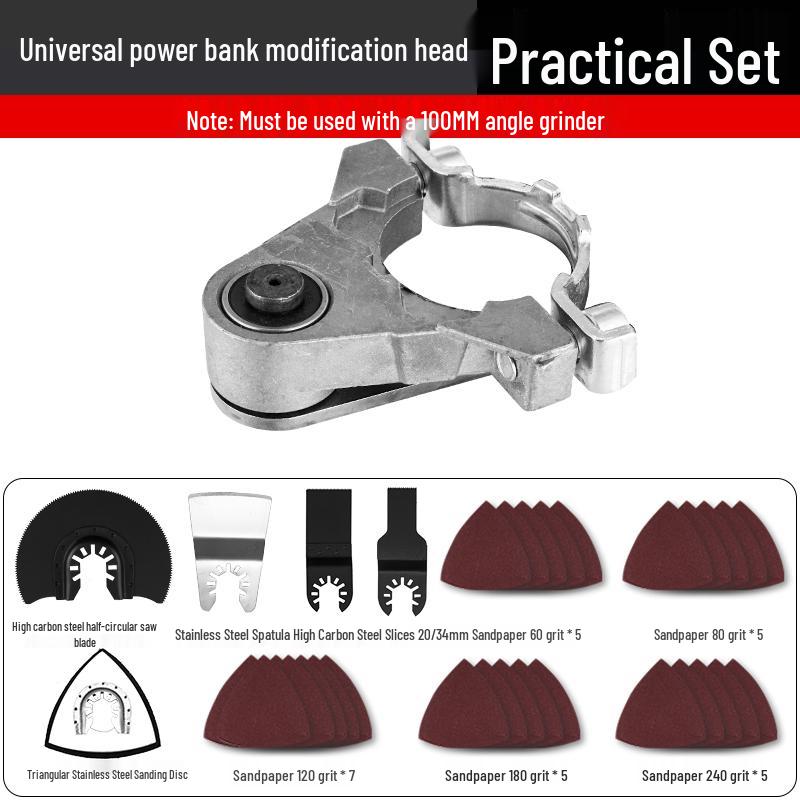 Universal Angle Grinder Woodworking Attachment: Electric Trimmer, Chisel, and Cutting Machine Conversion Head.