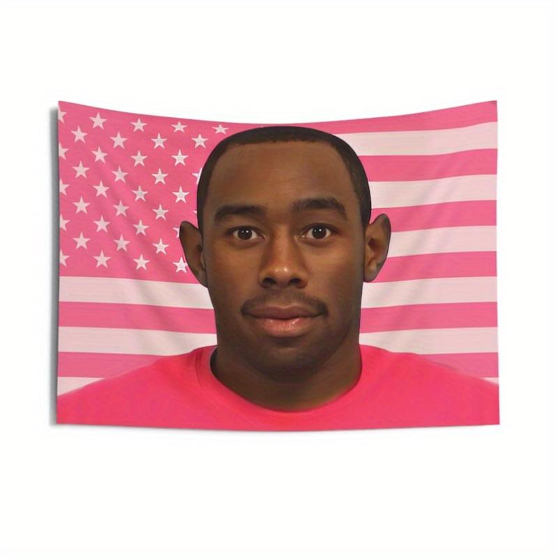 

Pink American Flag Inspired Wall Tapestry Artistic Home Decor 74x94cm(29x37in)
