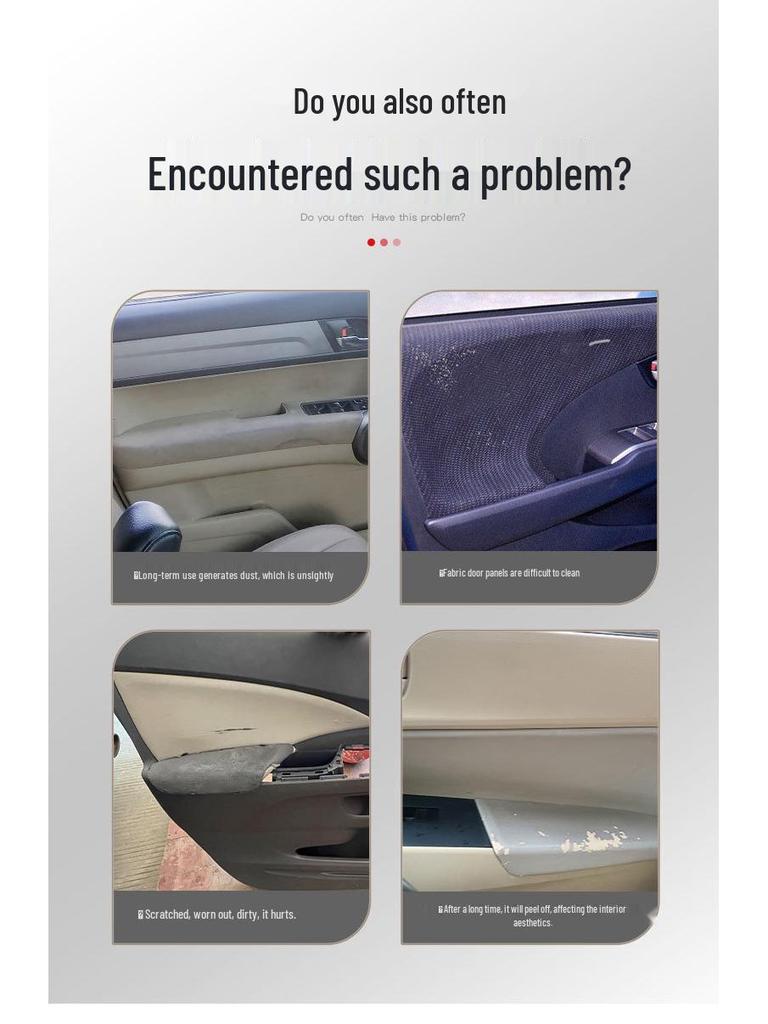 Nissan Qashqai 16-18 Türverkleidung Lederbezug & Armlehne Innenraum-Upgrade