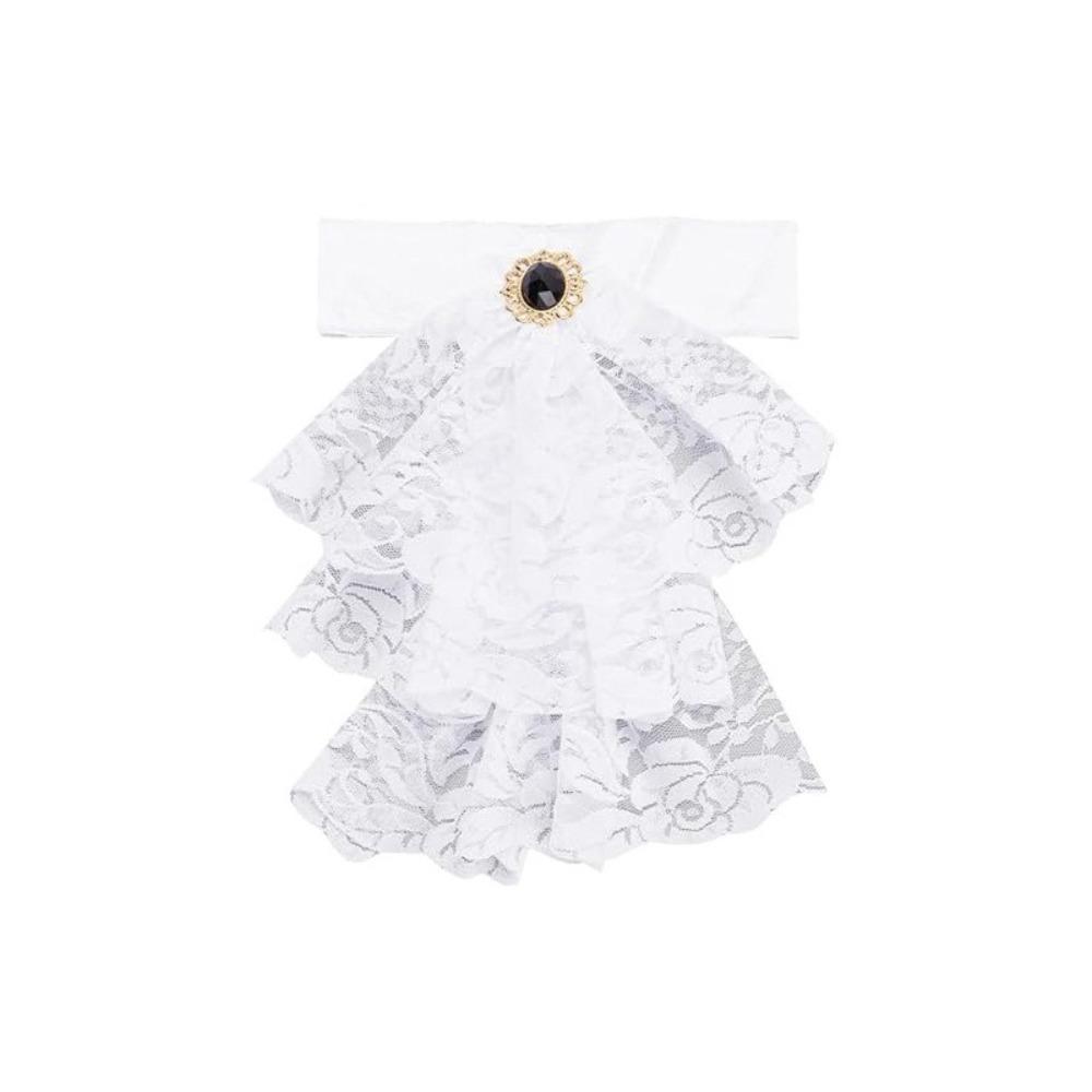 Detachable Lace Jabot Collar Ruffled Steampunk Costume Victorian Lace Jabot Cosplay Events
