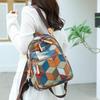 Damski plecak z blokami kolorów Wielofunkcyjna torba na ramię Wielozadaniowy plecak podróżny