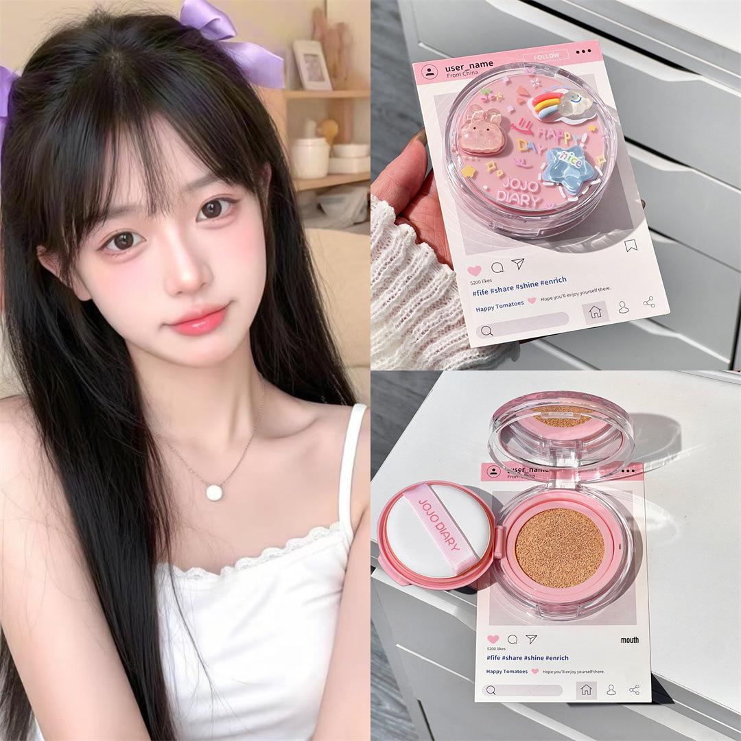 

Jiu Jiu Ri Ji Korean Hydrating Cushion BB Cream, Long-Lasting, Moisturizing, Non-Caking, Waterproof & Sweatproof.