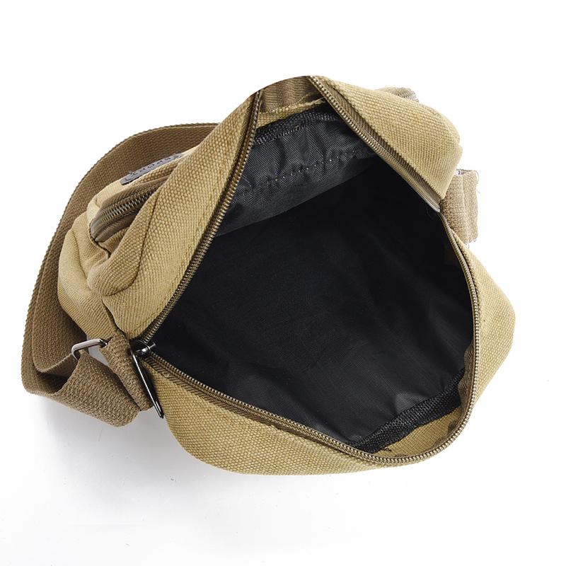 Solid Color Outdoor Travel Bag Men's Shoulder Bag Waterproof Wear-Resistant Large Capacity Crossbody Bag