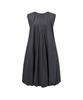 Amomento Cotton Volume Shirring Dress_Charcoal