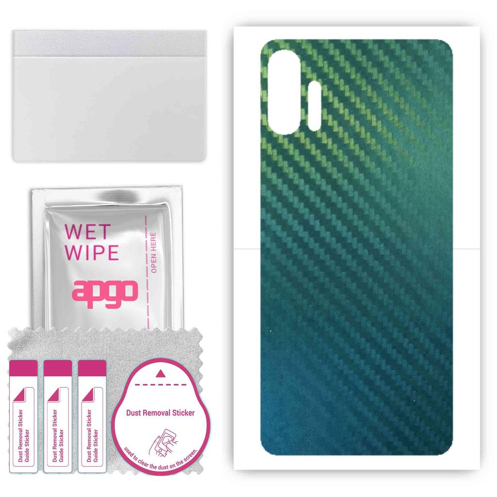 apgo Autocolant de protecție pentru spate compatibil cu Umidigi F2, Film Wrap, Folie, Vinil - Model Carbon Chameleon CAKA1
