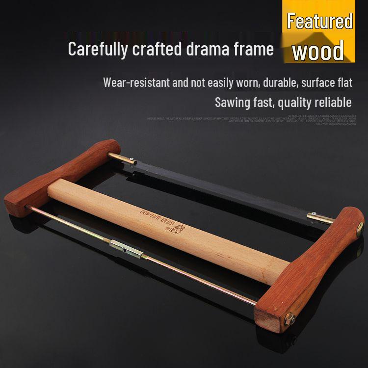 Vintage Οικιακό Υπαίθριο Χειροπρίονο για Ξυλουργική - Παλιομοδίτικο Εργαλείο Πριονιού Σκελετού