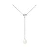 Tie Necklace - Pearls & Colors - AAA+ Freshwater Cultured Pearl - 925 Sterling Silver - 42 Cm - Woman