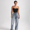 Sexy Spitzenbesetzter High-Waist Formender Strumpfhalter-Bodysuit Für Damen