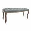DKD Home Decor-Stool DKD Home Decor Gray Natural Wood Polyester Dark Gray (112x36x48cm)