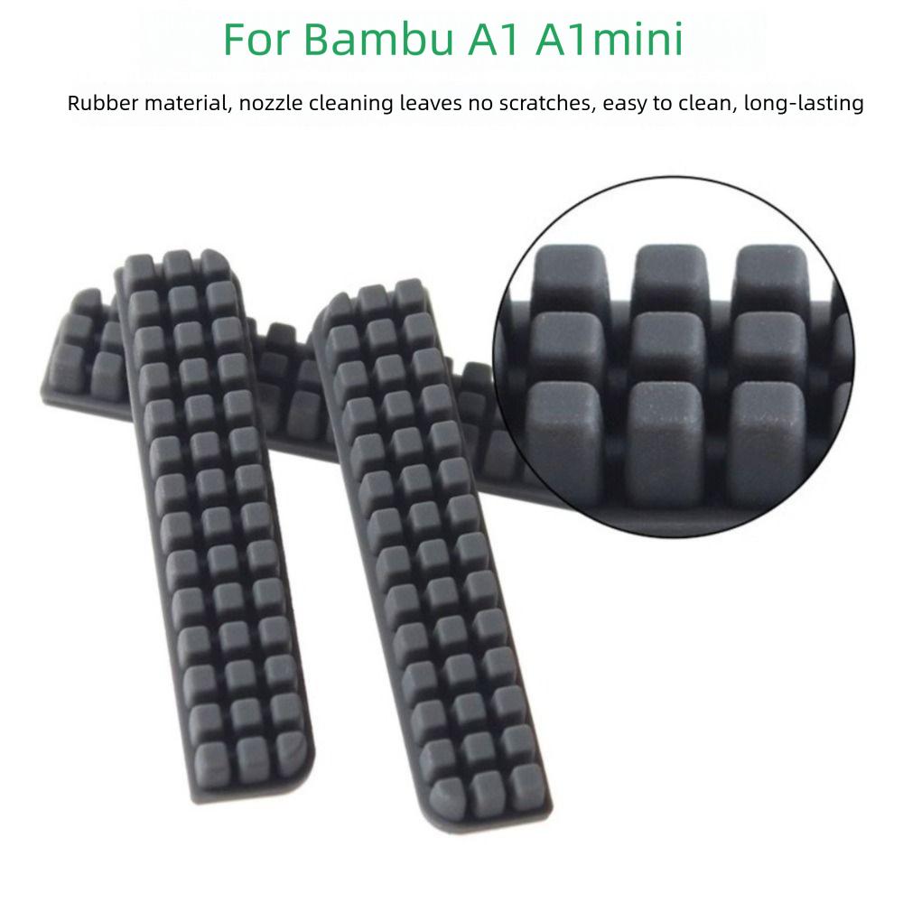 Mounted Design Silicone Brush Scrubber Function Nozzle Wiper Hotbed Mounted Brush  3D Printing