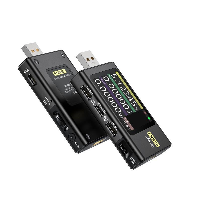 FNIRSI FNB58 USB Tester Voltmeter Ammeter TYPE-C Fast Charge Detection Trigger Capacity Measurement Ripple Measurement