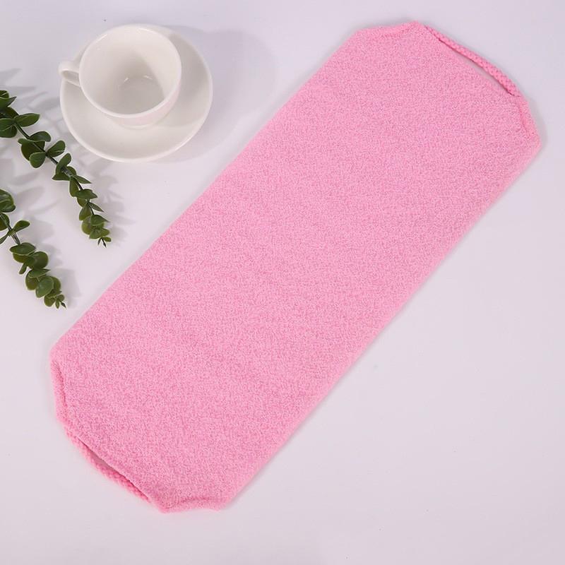 High Elasticity Frosted Long Shower Towel Shower Body Brush Bathing Massage Back Body Exfoliating Bathroom Wash Brush Bath Tools