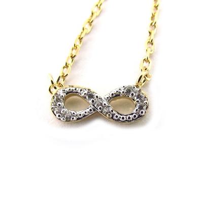 [K5913] - 'Infinity' Gold Plated Necklace