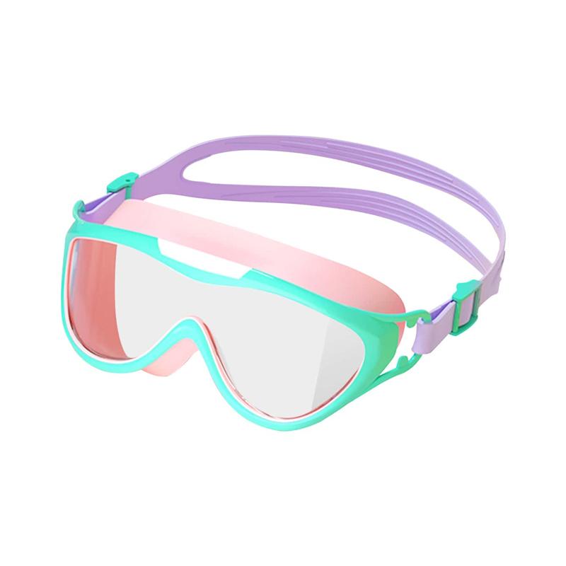 

Детские очки для плавания, очки для плавания с большой оправой, очки для плавания для водных видов спорта, подходят для возраста 5-12 лет небесно-голубой