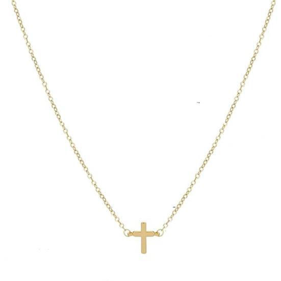 

Позолоченное ожерелье для женщин, простая подвеска, цепочка, чокер, длинное ожерелье, вера, ювелирные изделия, подарки для ее девушки, жены, матери золотистый