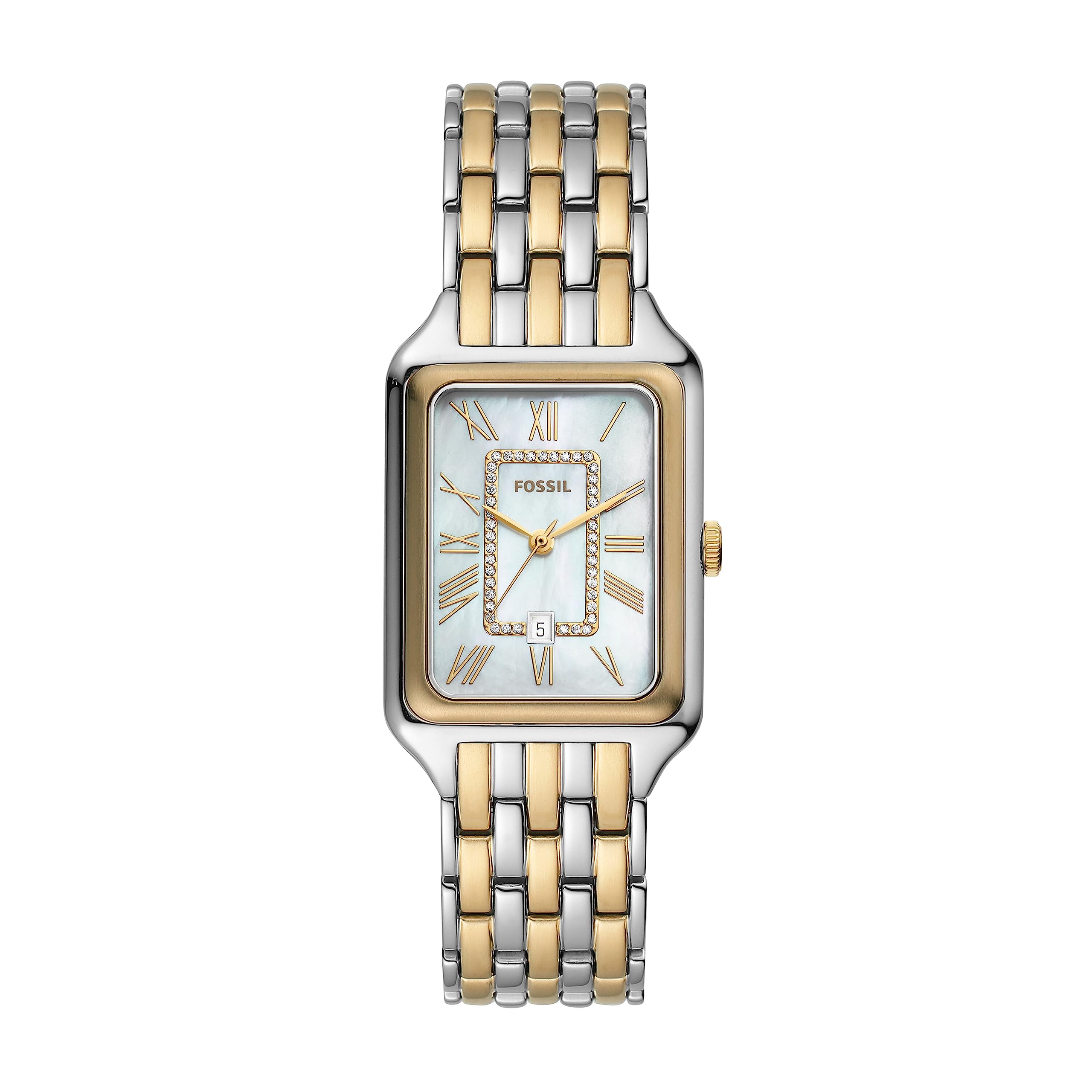 

Fossil RAQUEL ES5305 Ladies Silver and Gold Wristwatch