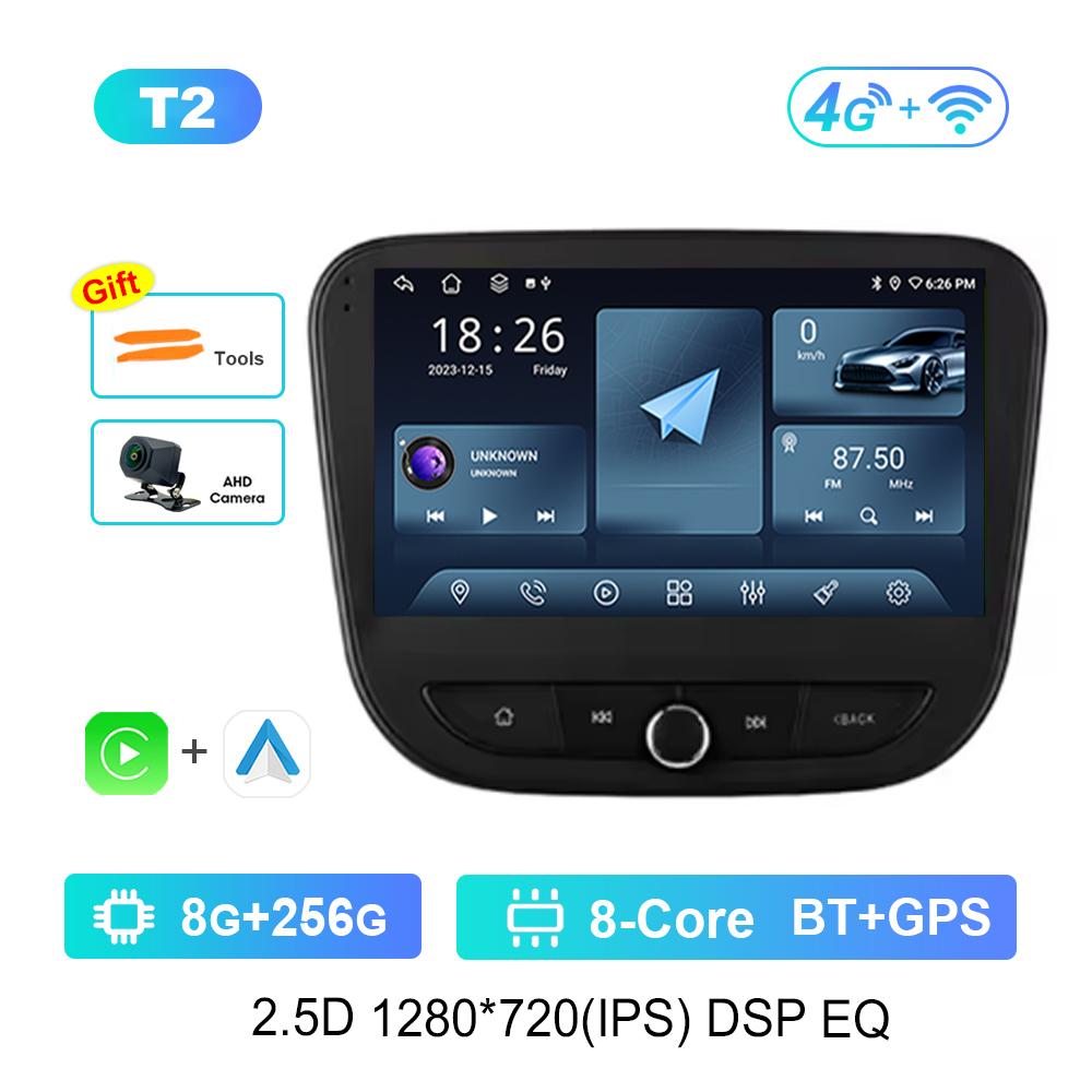 Carplay DSP Stereo Android Intelligent System for Chevrolet Malibu 9 2015 - 2022 Navi GPS Car Video Multimedia Player WiFi+4G