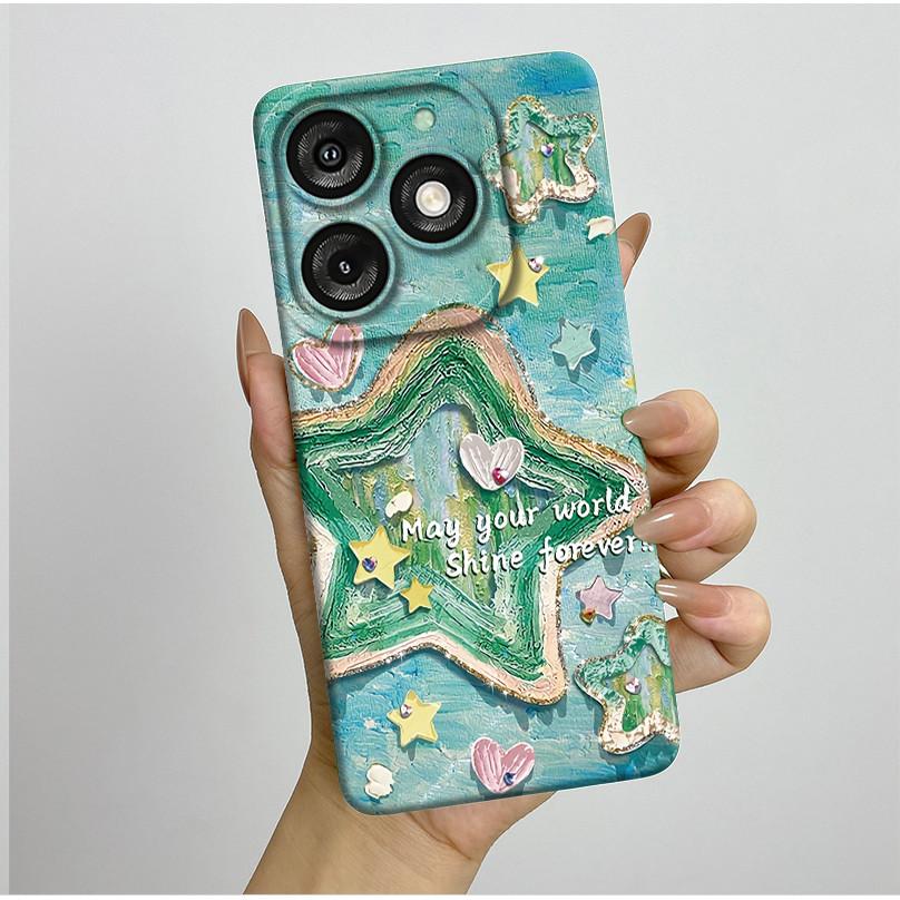 For Itel A50 A667L Casing Pretty Butterfly Flowers Soft Silicone TPU Shockproof Cover For Itel A50 A 50 ITELA50 2024 Phone Case