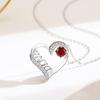 Mother's Day Gift Women MOM Letter Necklace Exquisite Rhinestone Clavicle Chain Fashionable Versatile High End Jewelry